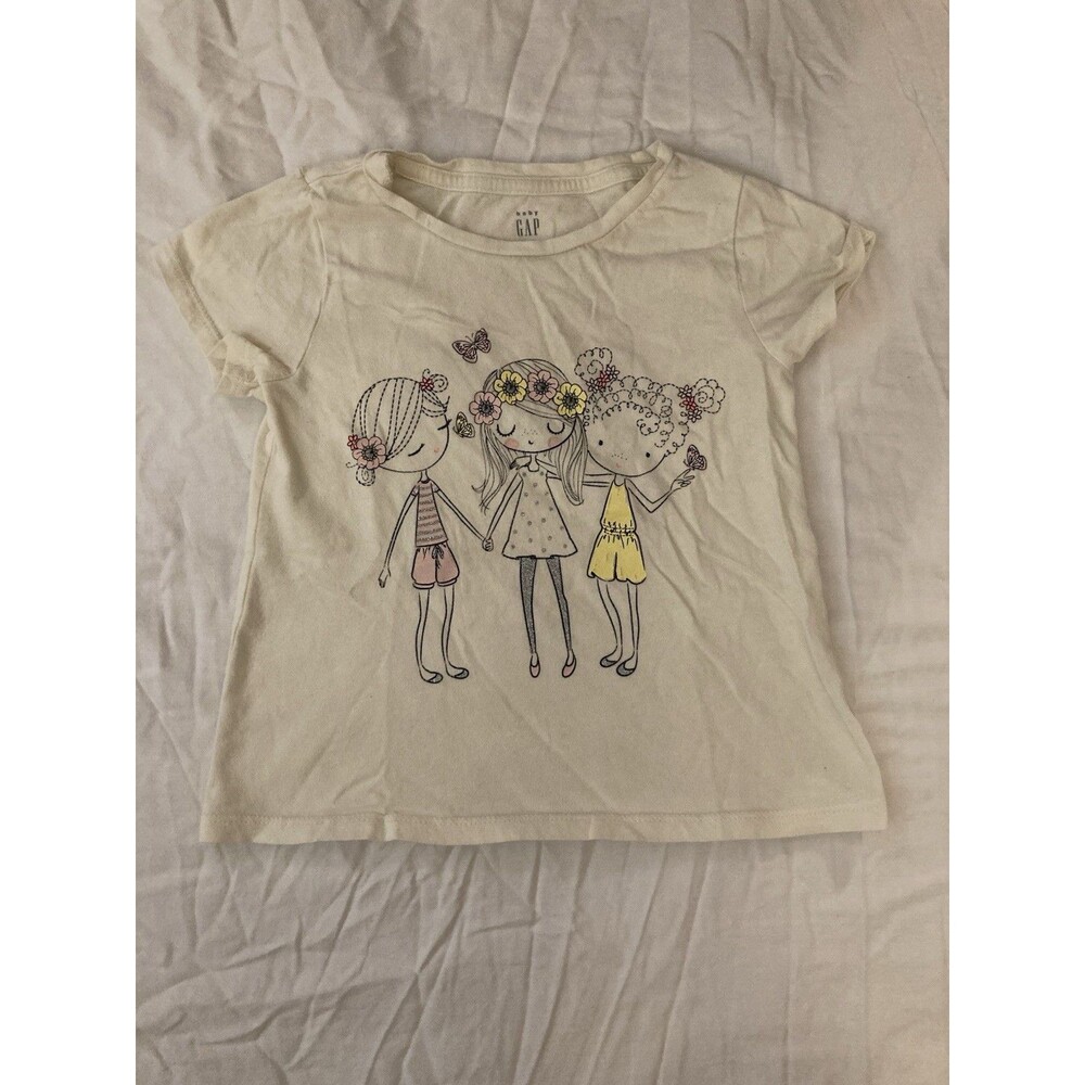 Size 5 Years Baby Gap girls clothes - 1 piece T shirt | people theme